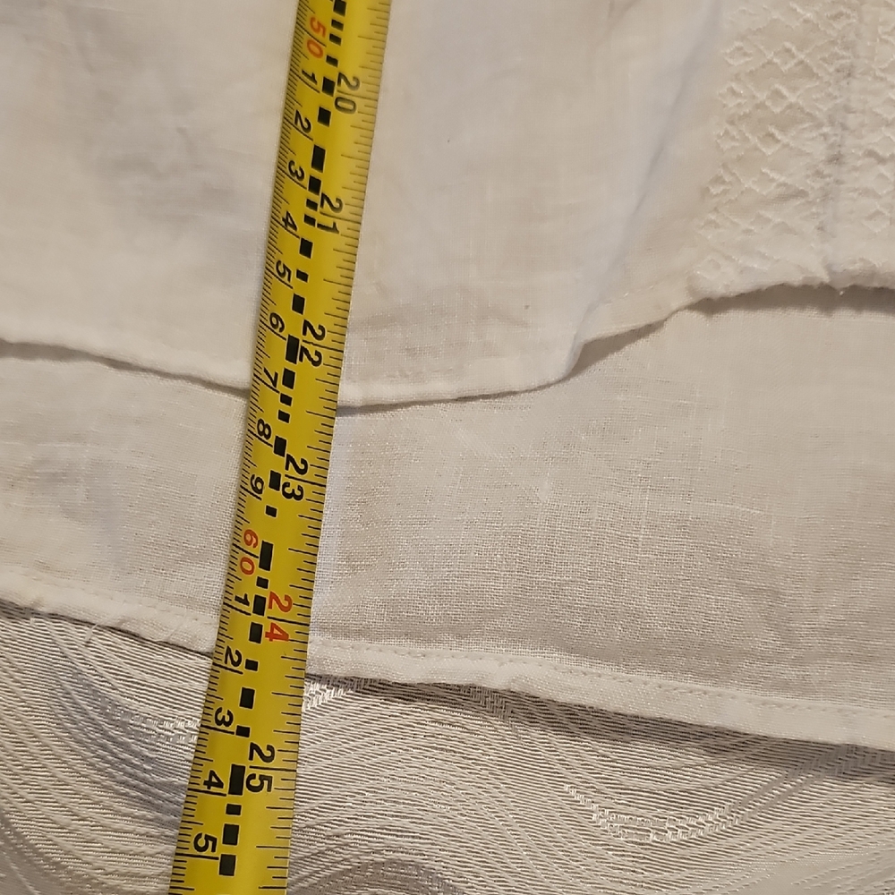 House of Harlow 1960 White Sleeveless Blouse Womans Small 100% Linen - Picture 9 of 11